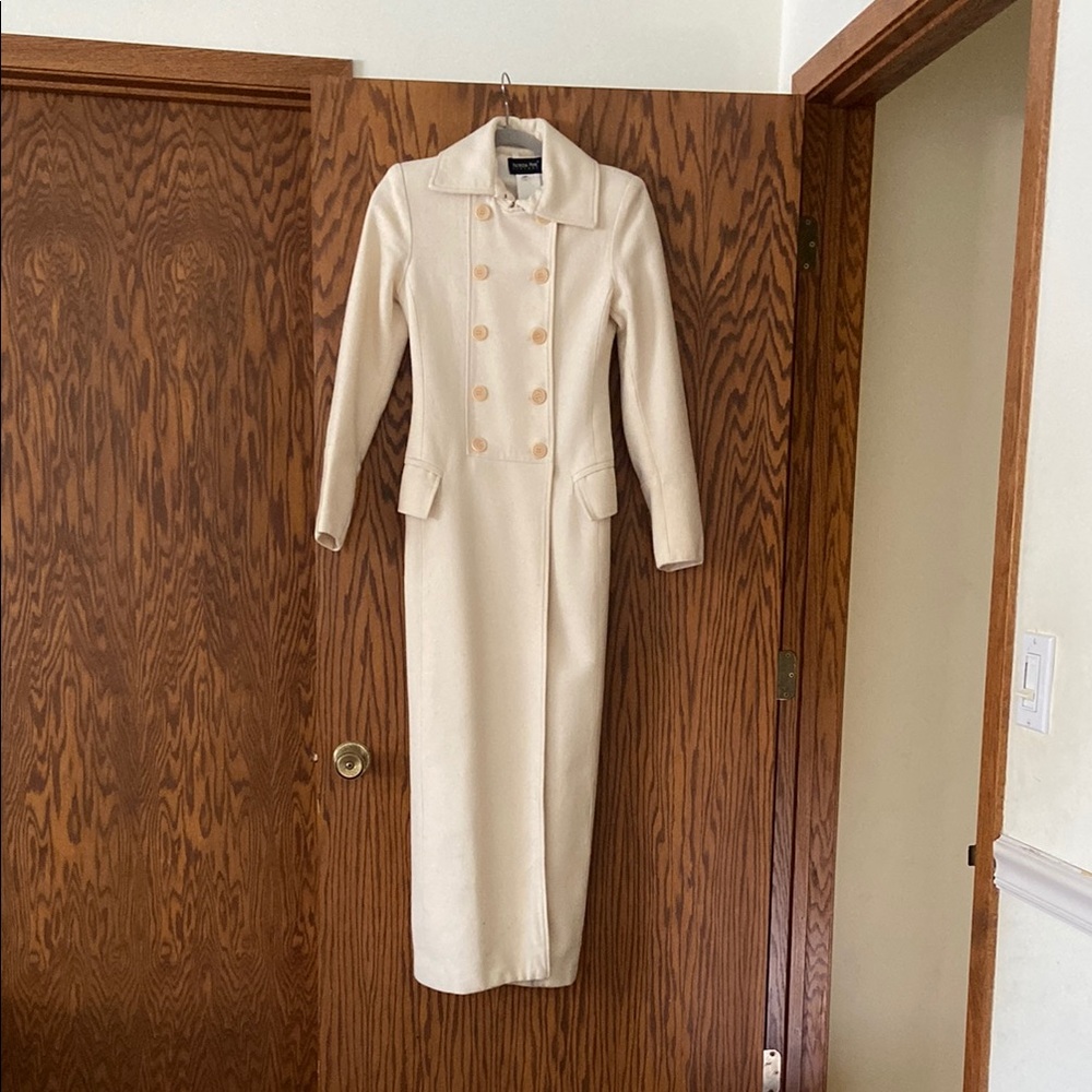 Elegant Patrizia Pepe Italian Double-Breasted Wool Coat